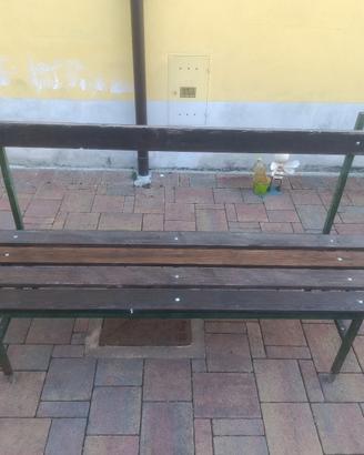 Coppia di panche da esterno 