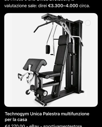 TECHNOGYM UNICA EVOLUTION – Palestra multifunzione