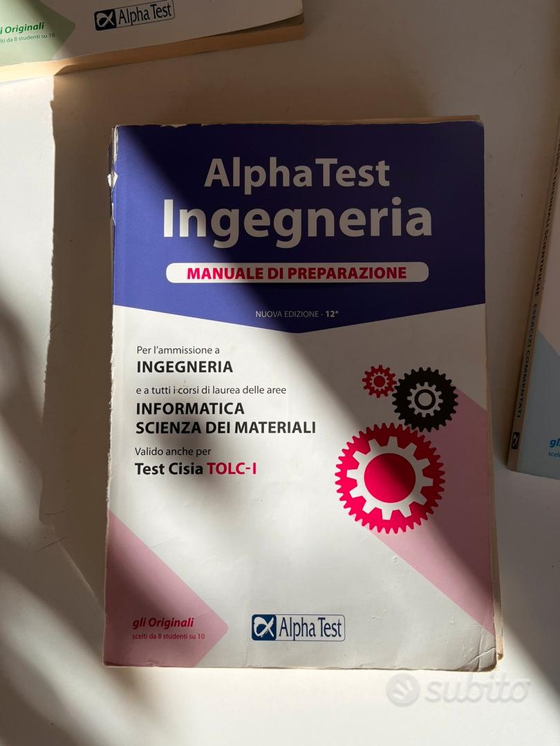 AlphaTest Ingegneria manuale di preparazione - Libri e Riviste In vendita a  Imperia