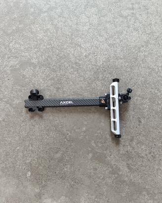 Arco Ricurvo Mirino Axcel 9" Grigio Nuovo 