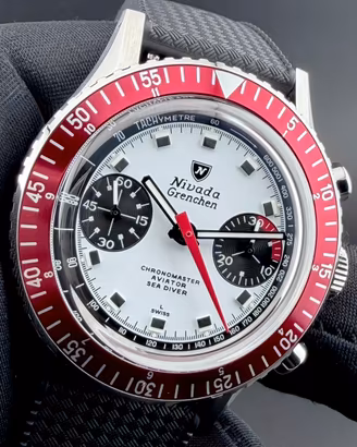 Nivada Chronomaster Panda - Nuovo e completo