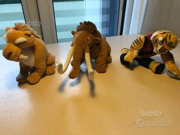 Pupazzi Peluche Era Glaciale e Kung Fu Panda