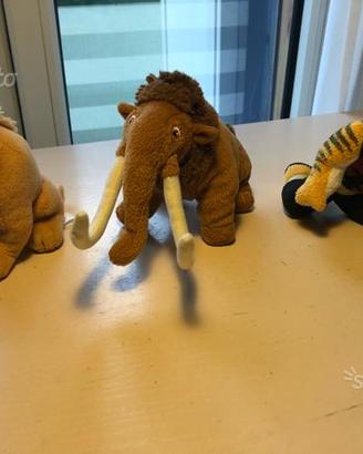 Pupazzi Peluche Era Glaciale e Kung Fu Panda