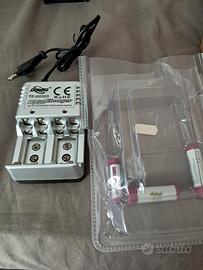 caricabatterie sino a 8 batteria stilo e mini 