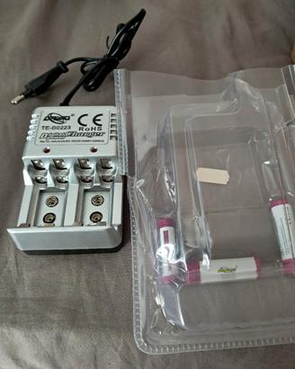 caricabatterie sino a 8 batteria stilo e mini 