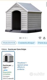 Cuccia per cani usata pochissimo. Ritiro a mano