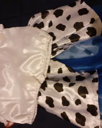 Costume bimba 2 anni cow girl originale