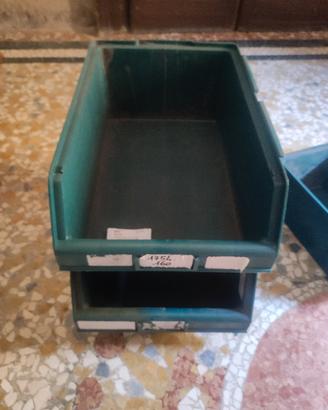 cassette portaoggetti impilabili 