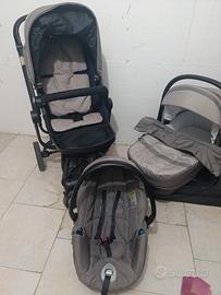 Trio CAM+culla+fasciatoio+seggiolone+box