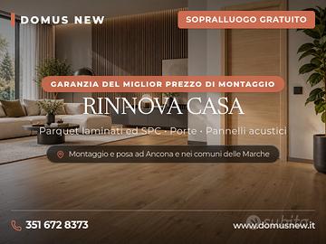 Posa parquet laminati spc rivestimenti porte