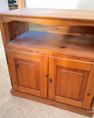 Mobile credndeza in legno tipo massello , rustico