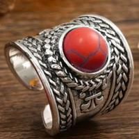 Anello vintage in Argento sterling con topazio 