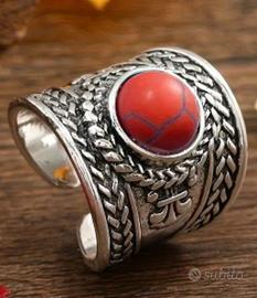 Anello vintage in Argento sterling con topazio 