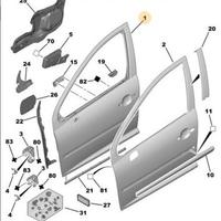 Portiera anteriore destra Peugeot 207 5 p. e SW