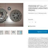kit frizione Lada niva 1.6/1.7 prima del 2010