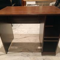 Scrivania legno scuro IKEA 90x52x75h