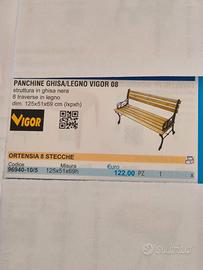 Panchina in legno