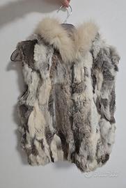 pelliccia smanicata gilet 