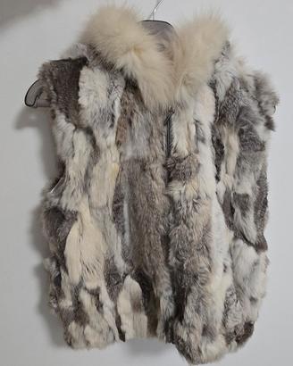 pelliccia smanicata gilet 