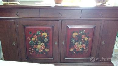 Contromobile in legno massello