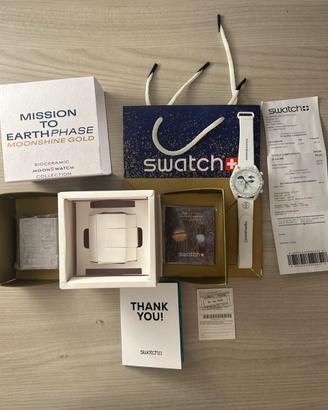 swatchxomega-moonshine gold bianco
