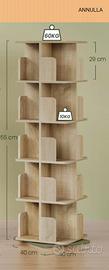 libreria girevole a 360 gradi 
