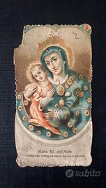 santino vintage antico religioso madonna anni 50