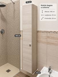 Mobile bagno a colonna