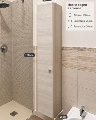 Mobile bagno a colonna