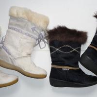 Doposci stivaletti pelle pelliccia tg 36-37