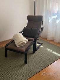 Sceslong IKEA POÄNG Poltrona e poggiapiedi