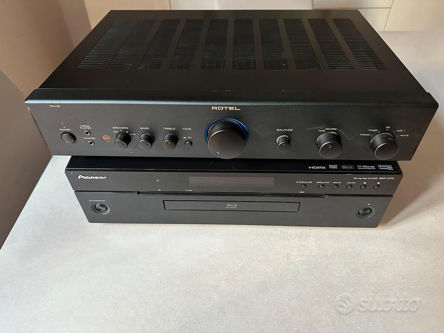 Amplificatore e bluray Audio/Video In vendita a Milano
