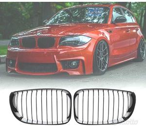GRIGLIE BMW E81 E87 E82 E88 07-11 LOOK 1M NERO LUC