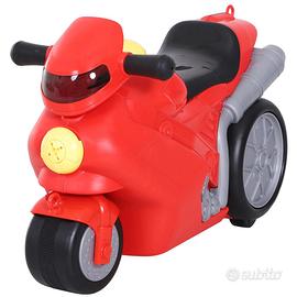Moto rossa cavalcabile