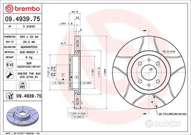 Dischi Freno Brembo Baffati Abarth/Lancia/Fiat/Alf