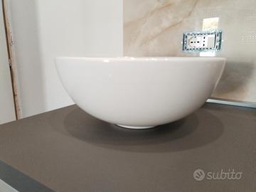 Lavabo d'appoggio tondo 36cm