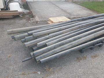 Tubo in polietilene ad alta densità.