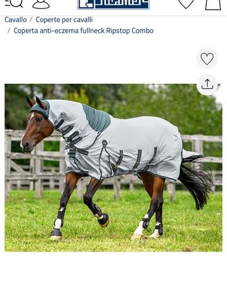 Coperta anti eczema per dermatiti cavallo.
