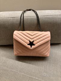 Borsa in pelle color cipria The Genuine Leather