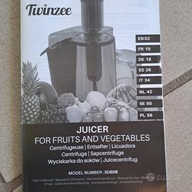 centrifuga frutta e verdura