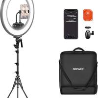 NEEWER Kit Ring Light Circolare da 18” 45W 3300lux