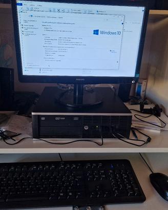 hp desktop Intel i5  8gb ram ssd 128 + HD 500 gb