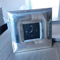 Orologio da tavolo argento 925 32x32 cm
