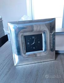 Orologio da tavolo argento 925 32x32 cm