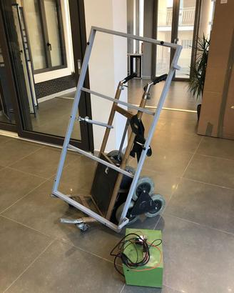 CARRELLO TRASPORTO INFISSI E PORTE BLINDATE