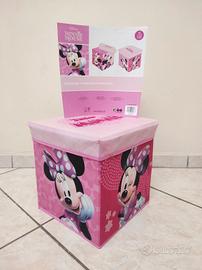 Pouf contenitore salva spazio Minnie Mouse 