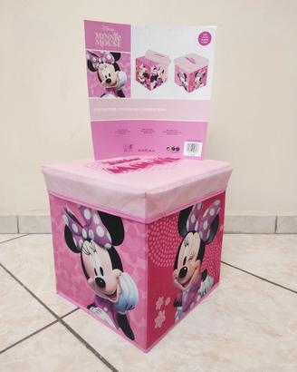 Pouf contenitore salva spazio Minnie Mouse 