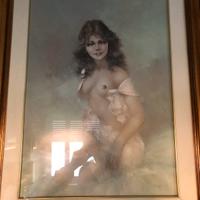 Quadro a firma Luigi Rocca | nudo di donna | 50x70