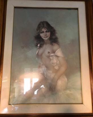 Quadro a firma Luigi Rocca | nudo di donna | 50x70