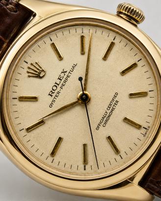 Rolex Oyster Perpetual  5050  anni 50 vintage gold